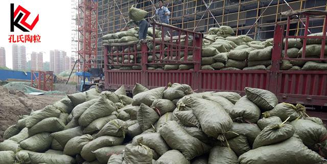 安徽宿州泗縣二中項(xiàng)目使用車庫(kù)頂板回填陶粒